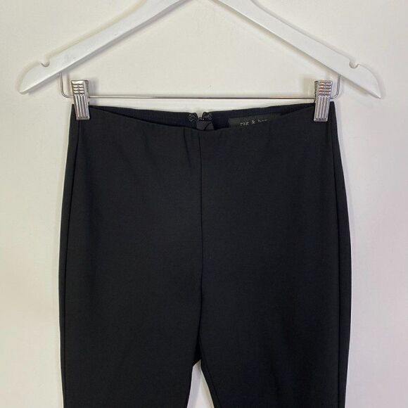 Rag & Bone Simone Black Snap Front Skinny Pants - Picture 6 of 10